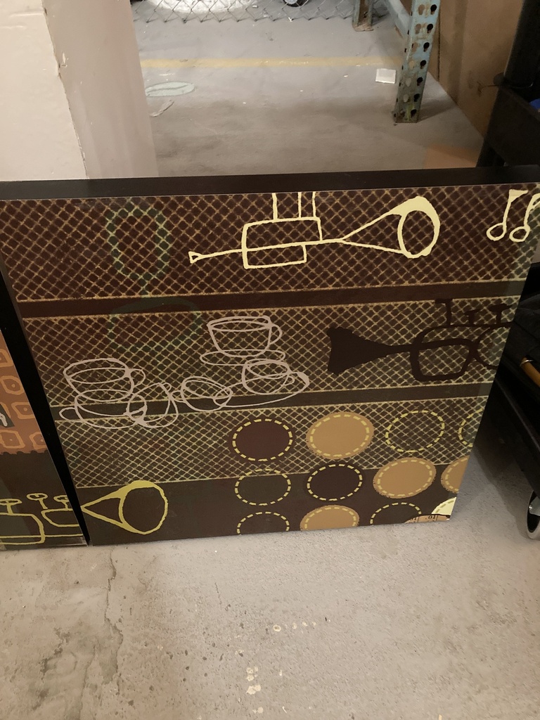 Trumpet and Coffee Cup Art