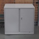 White 2 Door Cabinet - 1 Adjustable Shelf (24D x 36W x 28H)