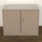 Tan 2 Door Cabinet - 1 Adjustable Shelf (24D x 36W x 28H)