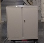 2 - Door Storage Cabinet - 4 Adjustable Shelves (36W 18D 65H)