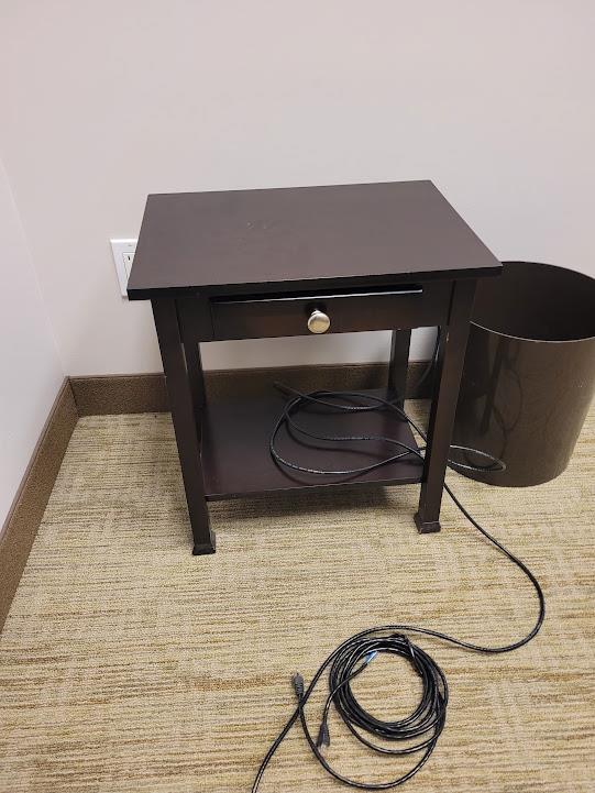 Small Black Wood Table