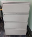 Metal filing cabinet, 4-drawers, grey | Archivador de metal, 4 cajones, gris