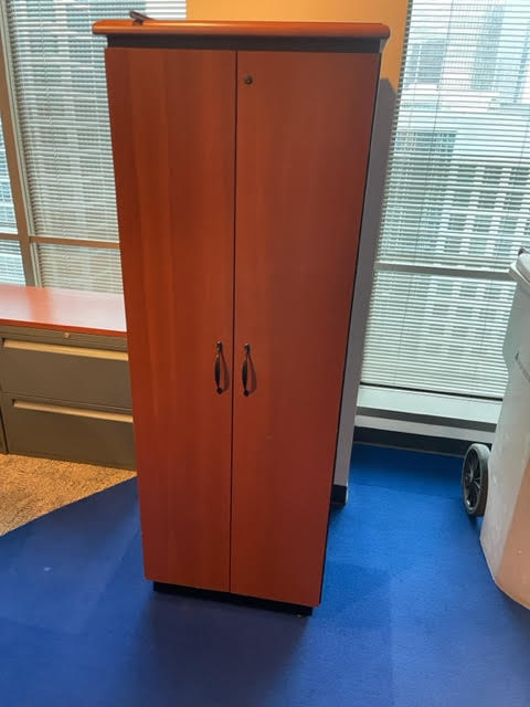 TALL WOOD CABINET 