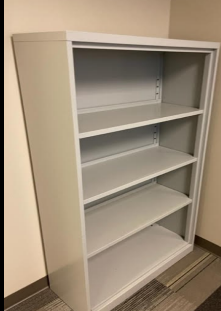 METAL BOOKCASE - 4 SHELVES