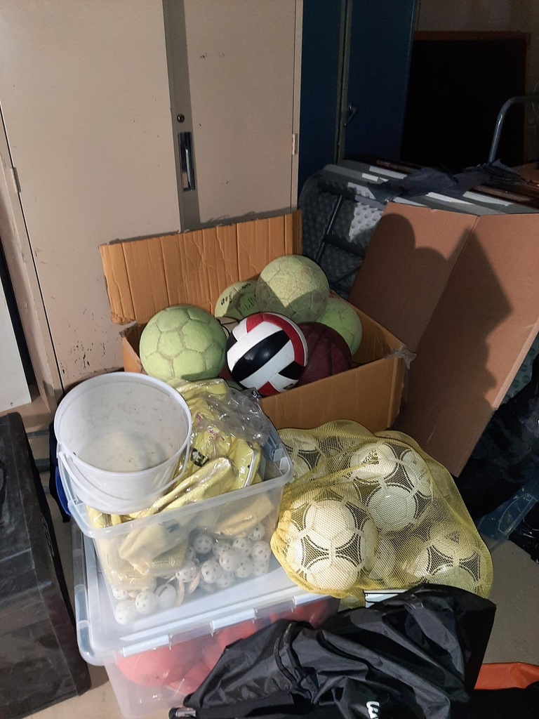 Assorted Sports Balls - soccer, volleyball, basketball
