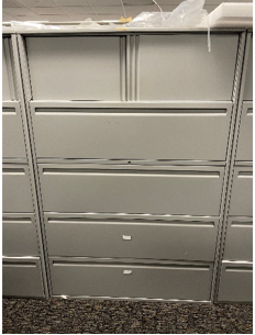 5-Drawer Lateral File w/ Top Slidding Door 