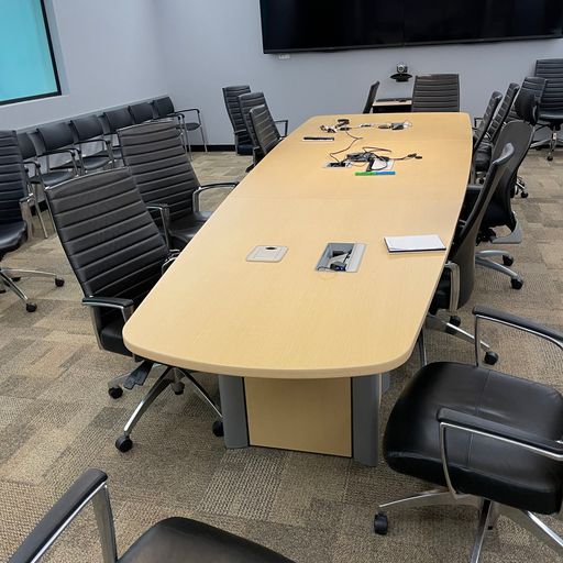 16' conference table - maple