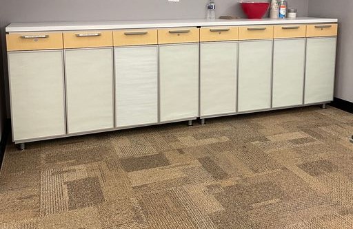 Large Credenza maple/glass