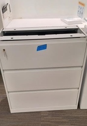 [#D8-2] White Lateral Files 3 High x 36'' Wide