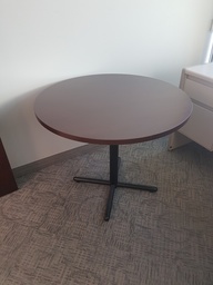 [#C5-85] Round Table 36" (wood, metal)