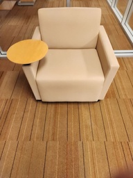 [#B8-9] Brown Club Chairs w/ Table
