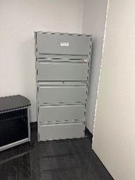 [#D12-18] #13 - metal 5- drawer file cabinet  30 x 18 x 63