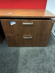 [#E8-45] #40 - 2 drawer File Cabinet / attached to #25 LHR36 x 23 x 26