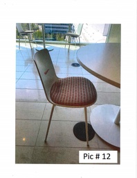 [#B4-12] Lunch Chairs18" x 16 1/2 x 35"