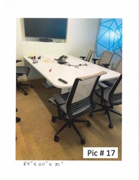 [#C5-17] Meeting Room Table84" x 60" x 29 1/2"
