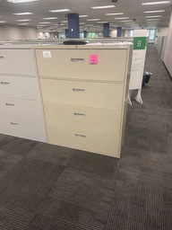 [#D10-19] File cabinet, 4-drawer, tan, 42"