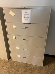 [#D12-4]  5 DRAWER FILING CABINET 