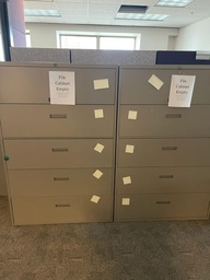 [#D12-8]  TAN 5 DRAWER FILE CABIENT