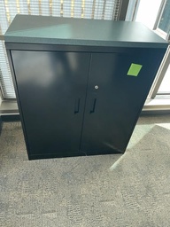[#D18-31] BLACK STORAGE CABINET 
