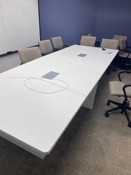[#C6-40] 12’ WHITE CONF TABLE 