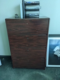 [#D10-49] Wooden 4-Drawer Lateral Filing Cabinet (36"x20")