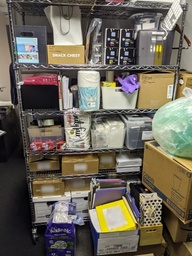 [#D26-62] Rolling Metal Shelf