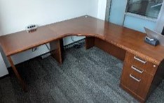 [#E6-205] Desk, Corner72" x 72" x 30"