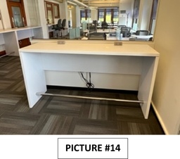 [#C5-14] Tall Table - 24"W X 78"D X 42"H - 2 power