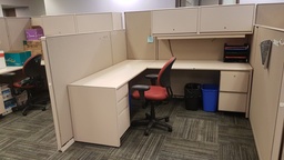 [#A2-2] Workstation (1 BBF ped, 1 FF ped, 1 overhead, metal)