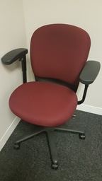 [#B13-20] Task Chair - dark red