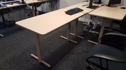 [#C19-45] Training Table - wood, metal