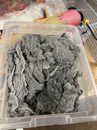 [#I2-84] Box of grey mesh décor