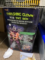 [#00-79] Thrashing Clown animatronic Halloween décor 
