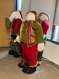 [#00-57] Plush Snowman/Santa Claus décor 