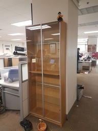 [#D31-6] Tall display cabinet, with lights