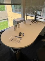 [#C5-30] Wood Penisula Table/ 36" x 72"