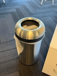 [#G4-52] Metal Garbage Can/ 16D x 30H