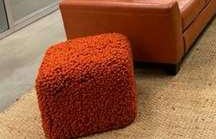 [#B11-36] Orange Ottoman