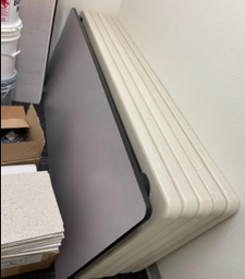[#C8-17] GRAY FOLDING TABLE 