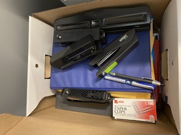 [#I2-2] Box of Staplers, Hole Punch, and others