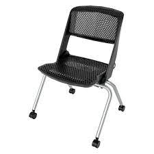 [#B8-15] perforated plastic side chair, no arms