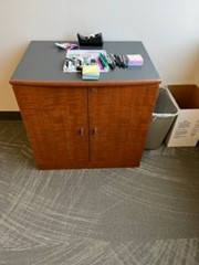 [#D30-65] Wood Storage Cabinet 18x38x29