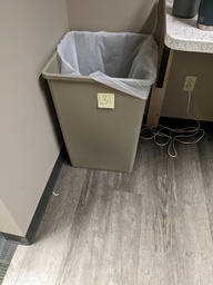 [#G4-127] large square poly garbage can