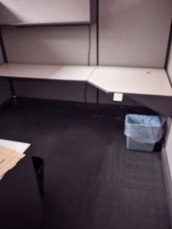 [#A4-208] U-shape workstation, shelf, bbf, ff, tackable panels, 66"H panels