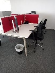 [#A4-44] WORK STATION TABLE WITH 4X PARTITION(4)