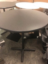 [#C2-39] Black Round Bar Height Table 36 inch 