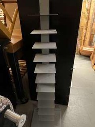 [#J4-40] Metal display stand 12" x 12" x 50"h (gray)