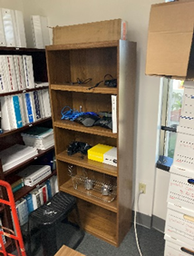 [#D4-27] Wood Bookshelf, 28x12x72"