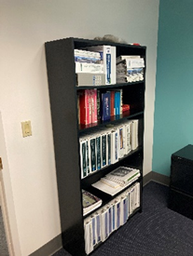 [#D4-29] Black Wood Bookcase, 36x12x72"