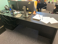 [#E6-32] L-Shaped Desk, 65x30x30"